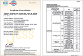 ASNITE試験事業者認定証（認定要求事項：ISO/IEC17025:2017）